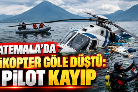 Guatemala’da helikopter göle düştü: 2 pilot kayıp