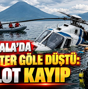 Guatemala’da helikopter göle düştü: 2 pilot kayıp