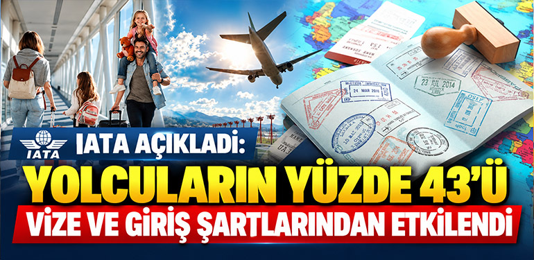 IATA Açıkladı: Yolcuların Yüzde 43'ü Vize ve Giriş Şartlarından Etkilendi