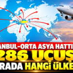İstanbul-Orta Asya hattında 286 uçuş! İlk sırada hangi ülke var?