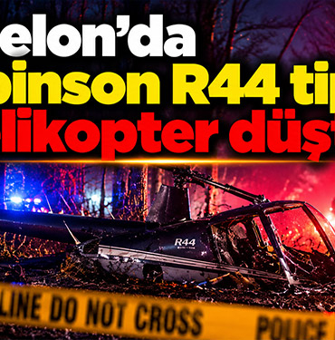 Kinnelon’da Robinson R44 tipi helikopter düştü