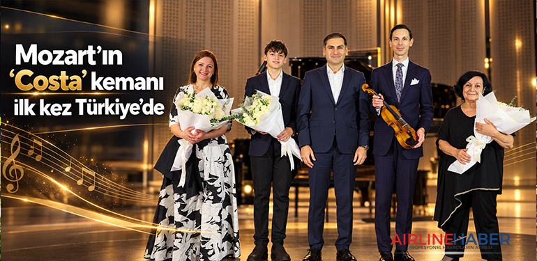 Mozart’ın “Costa” kemanı ilk kez Türkiye’de