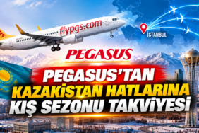 Pegasus’tan Kazakistan hatlarına kış sezonu takviyesi