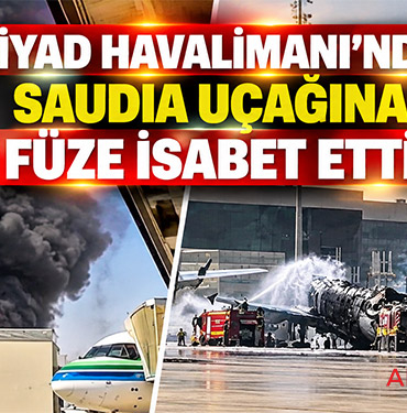 Riyad Havalimanı’nda Saudia Uçağına Füze İsabet Etti