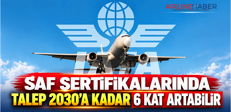 SAF sertifikalarında talep 2030'a kadar 6 kat artabilir