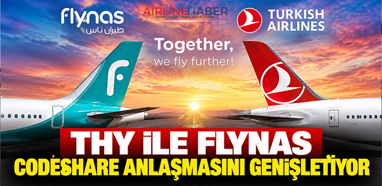 THY ile flynas codeshare anlaşmasını genişletiyor
