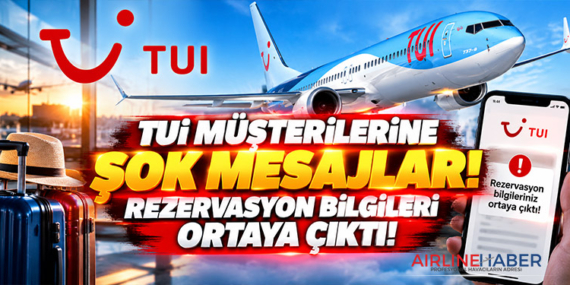 TUI Müşterilerine Şok Mesajlar! Rezervasyon Bilgileri Ortaya Çıktı